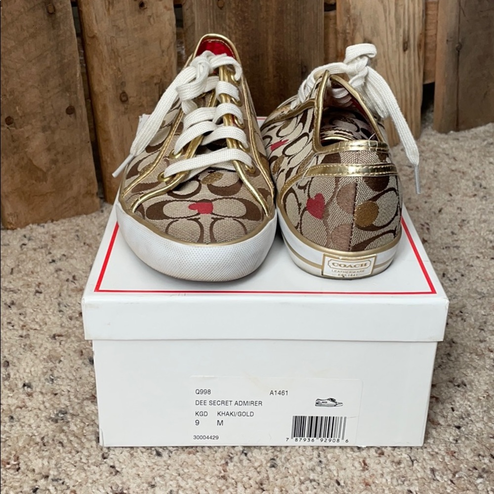 Coach Logo with Hearts Sneakers